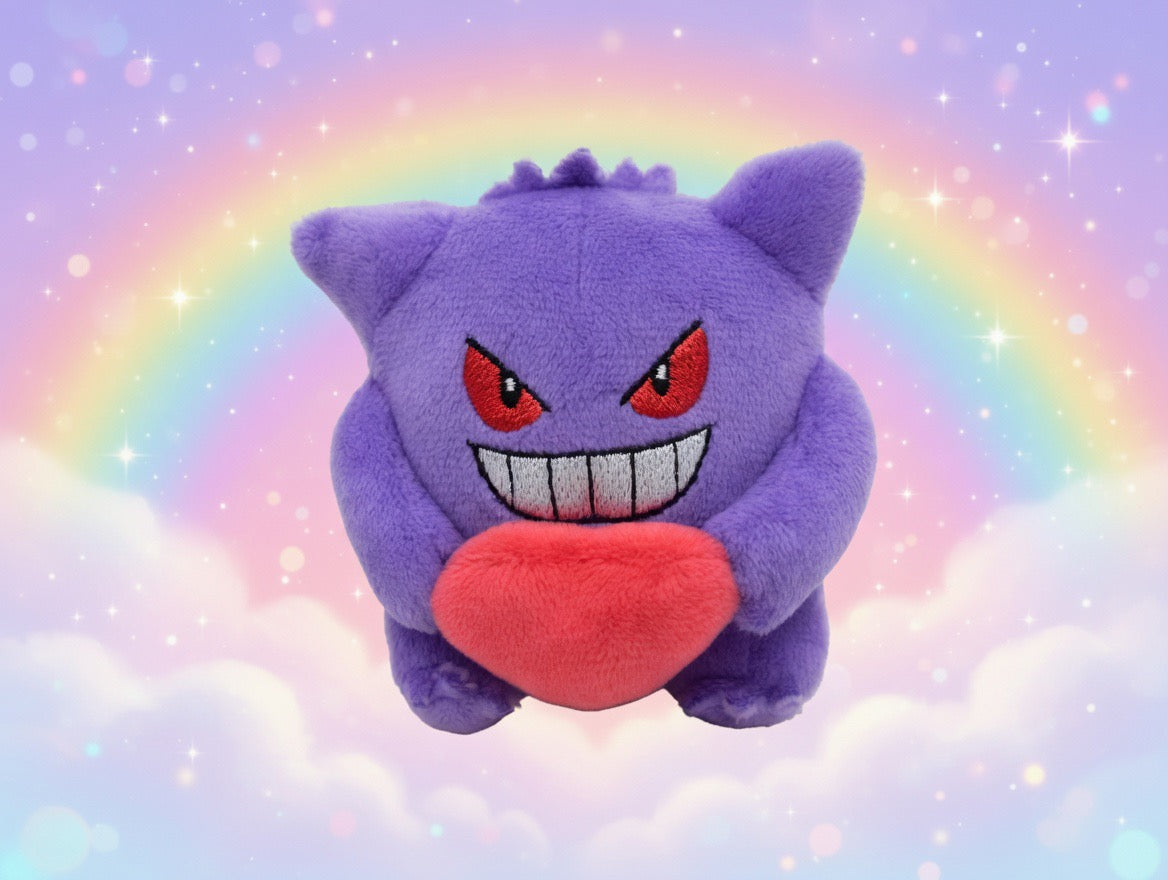 Gengar met hartje plushie